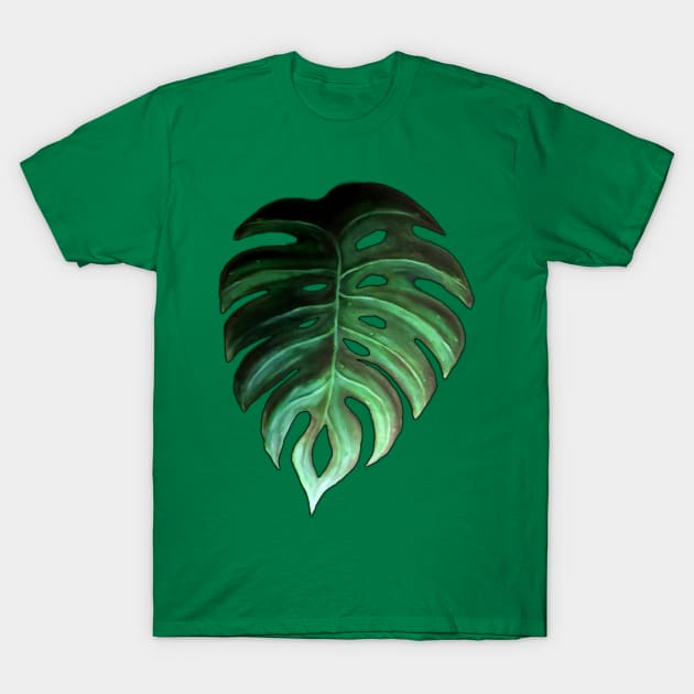 Monstera Leaf Design T-Shirt by SPACE ART & NATURE SHIRTS 